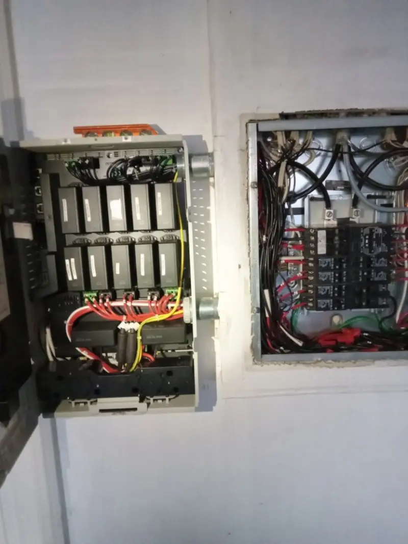 Electrical panel upgrade completed for Security Camera Wiring in Santa Clarita